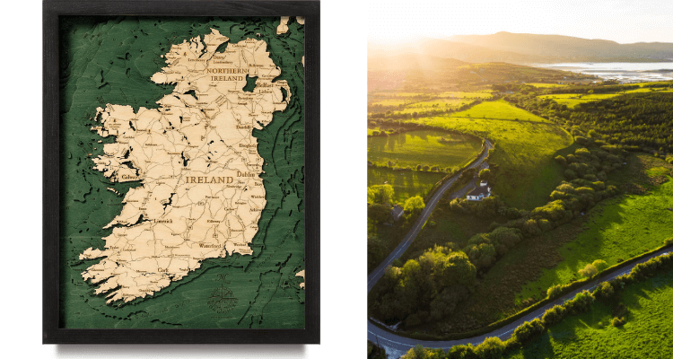 Ireland Wood Map