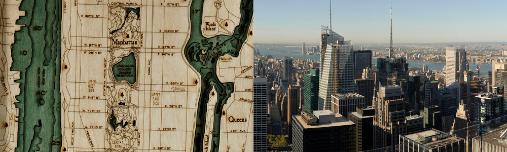 3D Manhattan City Map